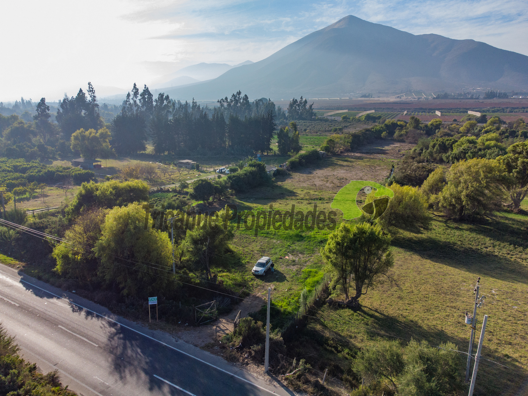 Parcela plana orilla de carretera D-41, sector Quebrada de Talca, La Serena. $180 millones